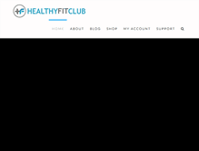 Tablet Screenshot of healthyfitclub.com